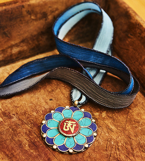 Om FLower Necklace