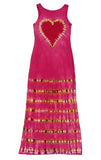 "Love Life" Raspberry Heart Long Dress