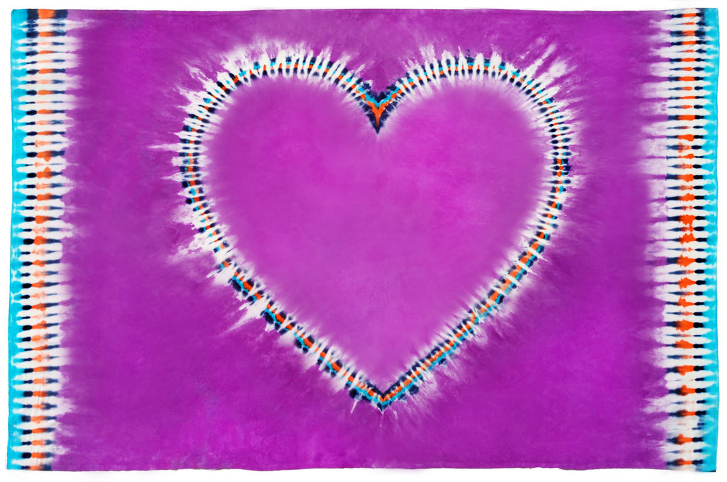 Lavender Bliss  Heart Grande Throw