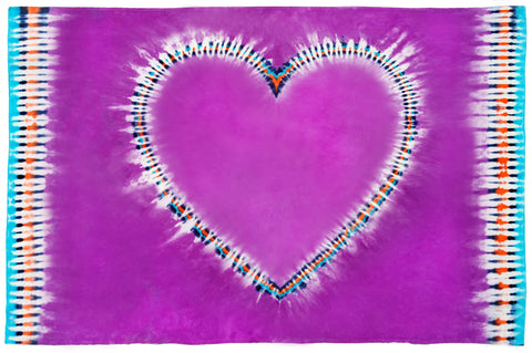 Lavender Bliss  Heart Grande Throw